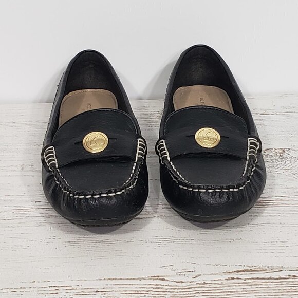 Liz Claiborne Flex Form Black Faux Leather Flat Loafer Driving Moccasin Sz 8.5M - Picture 3 of 8